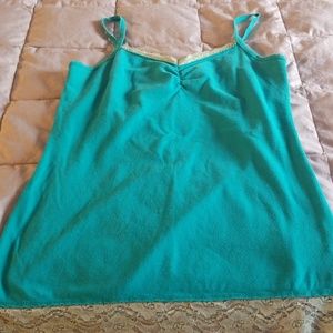 Turquoise spaghetti strap